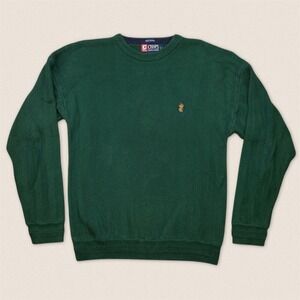 Chaps Ralph Lauren Grandpa Green Sweater -‎ Size Large